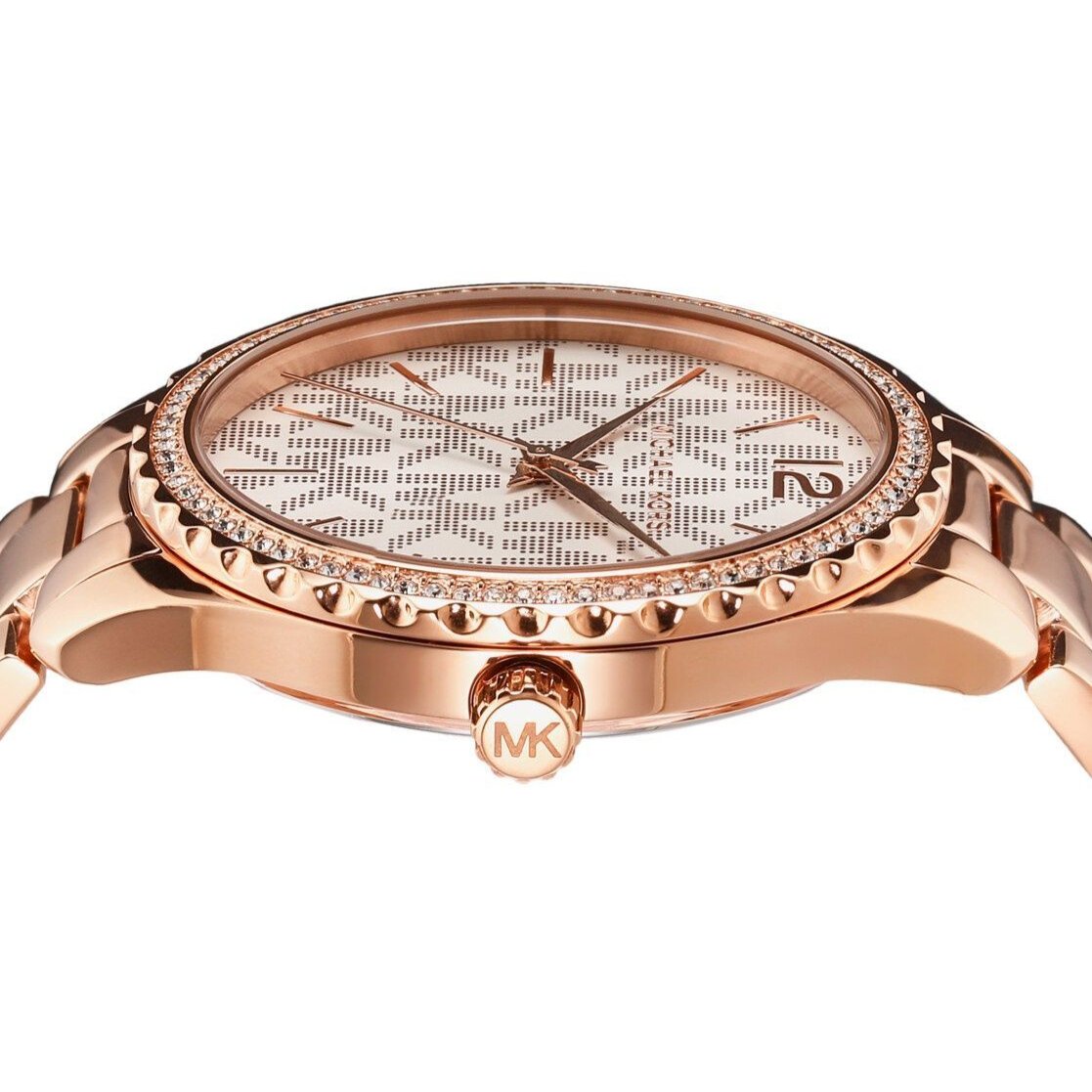  Shop Authentic Michael Kors Layton Three Hand Silver Dial Rose Gold Steel Strap Watch For Women - MK7297 - Luxxuri