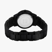  Shop Authentic Daniel Wellington Iconic Link Ceramic Black Dial Black Steel Strap Watch For Women - DW00100414 - Luxxuri