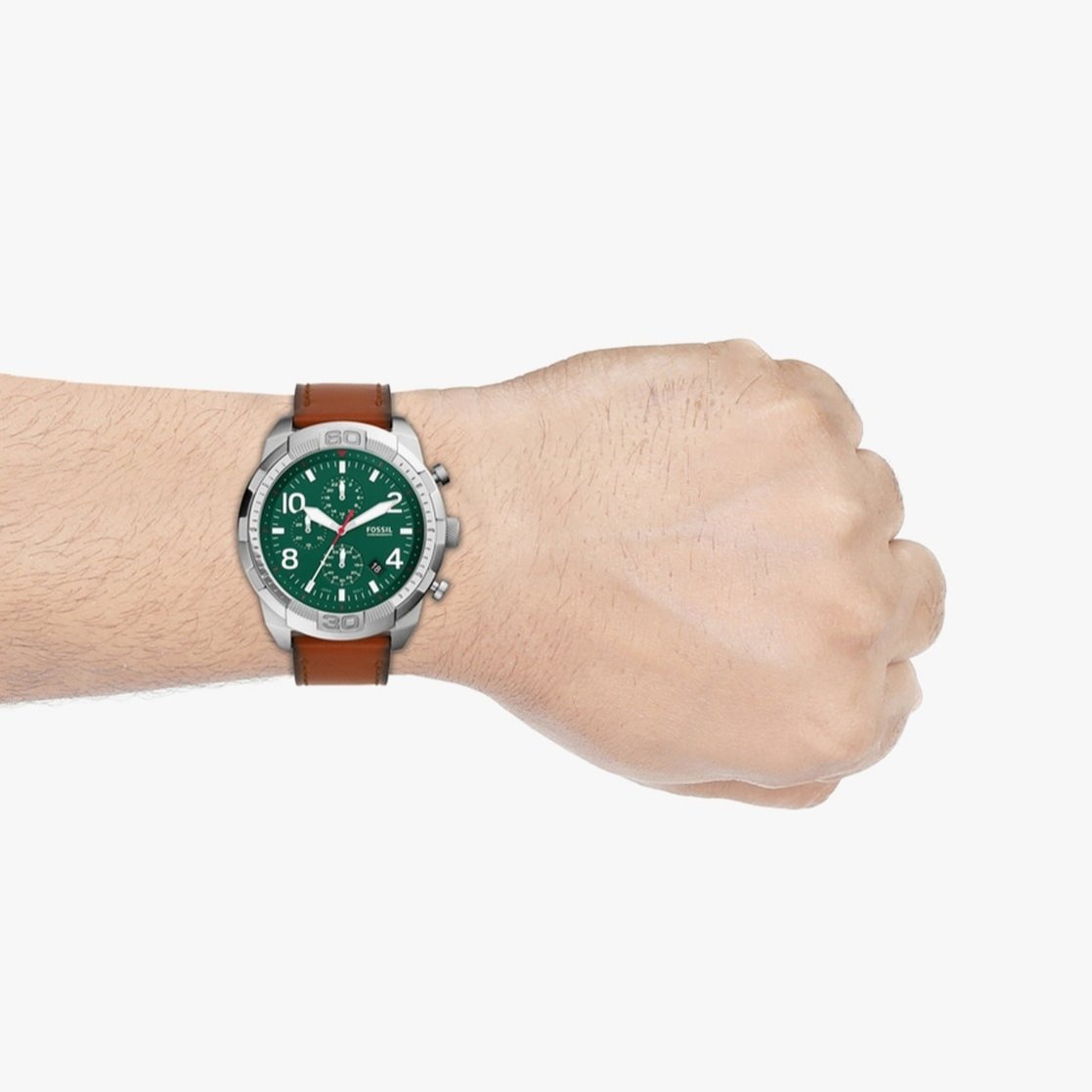 Shop Authentic Fossil Bronson Chronograph Green Dial Brown Leather Strap Watch for Men - FS5738 - Luxxuri
