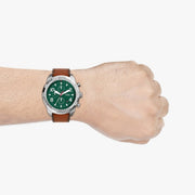 Shop Authentic Fossil Bronson Chronograph Green Dial Brown Leather Strap Watch for Men - FS5738 - Luxxuri