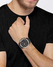 Shop Authentic Hugo Boss Grandmaster Black Dial Black Steel Strap Watch for Men  - 1513885 - Luxxuri