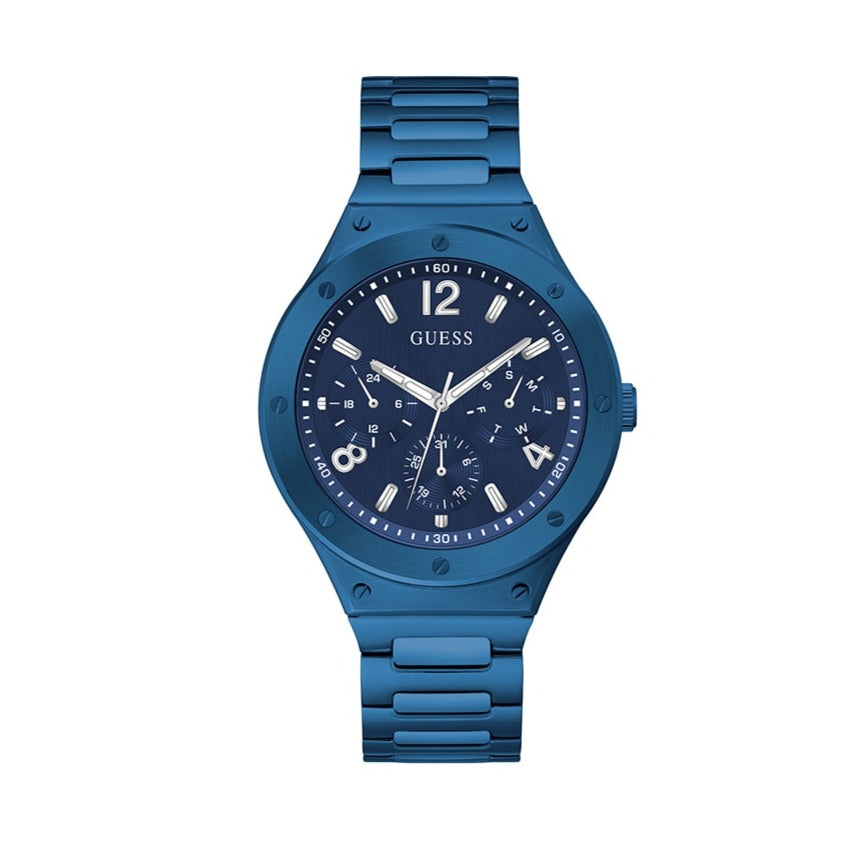  Shop Authentic Guess Scope Multifunction Blue Dial Blue Steel Strap Watch for Men - GW0454G4 - Luxxuri