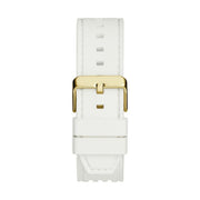  Shop Authentic Guess Phoenix Analog Gold Dial White Silicone Strap Watch For Men - GW0499G5 - Luxxuri