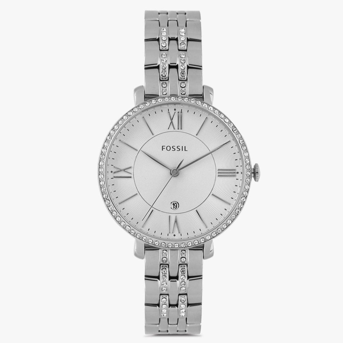  Shop Authentic Fossil Jacqueline White Dial Silver Steel Strap Watch for Women - ES3545 - Luxxuri