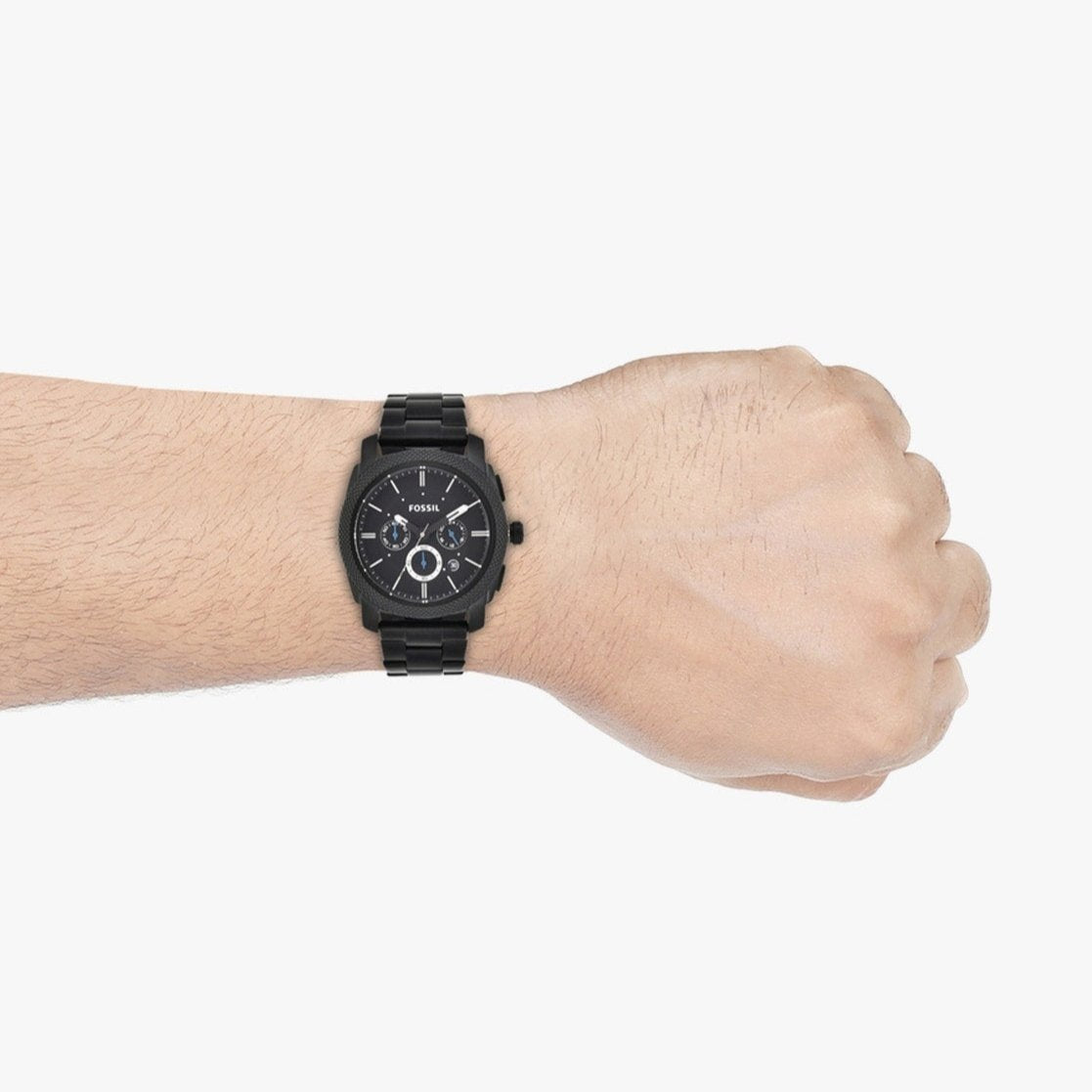  Shop Authentic Fossil Machine Chronograph Black Dial Black Steel Strap Watch for Men - FS4552 - Luxxuri