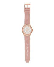  Shop Authentic Michael Kors Lennox Three-Hand Analog White Dial Pink Silicone Strap Watch For Women - MK7334 - Luxxuri