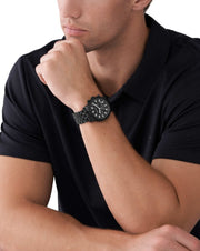  Shop Authentic Michael Kors Hutton Chronograph Black Dial Black Steel Strap Watch For Men - MK9089 - Luxxuri