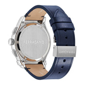  Shop Authentic Salvatore Ferragamo 1927 Chrono Analog Blue Dial Blue Leather Strap Watch for Men - SFKZ00223 - Luxxuri
