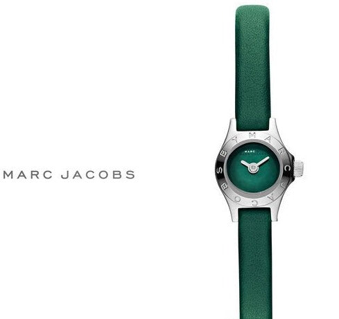  Shop Authentic Marc Jacobs Blade Green Dial Green Leather Strap Watch for Women - MBM1341 - Luxxuri