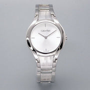  Shop Authentic Calvin Klein Class White Dial Silver Steel Strap Watch for Women - K6R23126 - Luxxuri