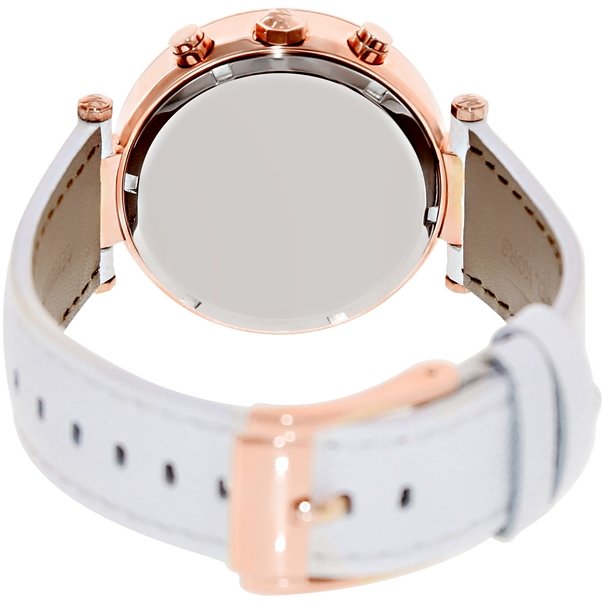  Shop Authentic Michael Kors Parker White Diamonds Dial White Leather Strap Watch for Women - MK2281 - Luxxuri