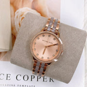  Shop Authentic Michael Kors Melissa Analog Rose Gold Dial Rose Gold Steel Strap Watch For Women - MK4396 - Luxxuri