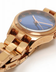  Shop Authentic Marc Jacobs Henry Blue Dial Rose Gold Steel Strap Watch for Women - MBM3213 - Luxxuri