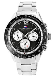  Shop Authentic Tommy Hilfiger Luke Quartz Black Dial Silver Steel Strap Watch for Men - 1791120 - Luxxuri