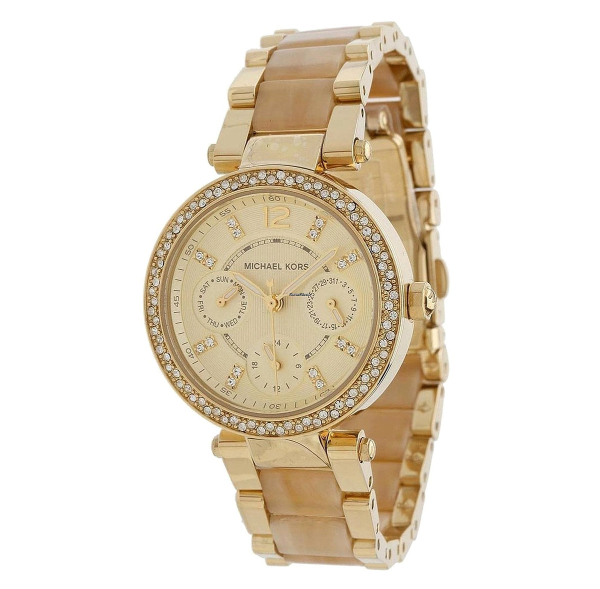  Shop Authentic Michael Kors Parker White Dial Gold Steel Strap Watch for Women - MK6056 - Luxxuri