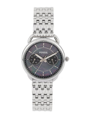  Shop Authentic Fossil Tailor Mother of Pearl Black Dial Silver Steel Strap Watch for Women - ES3911 - Luxxuri