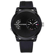  Shop Authentic Tommy Hilfiger Denim Black Dial Black Rubber Strap Watch for Men - 1791555 - Luxxuri