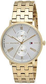  Shop Authentic Tommy Hilfiger Jenna Quartz White Dial Gold Steel Strap Watch for Women - 1782069 - Luxxuri