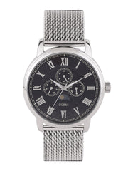  Shop Authentic Guess Delancey Black Dial Silver Mesh Bracelet Watch for Men - W0871G1 - Luxxuri