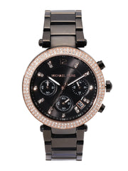  Shop Authentic Michael Kors Parker Diamonds Black Dial Black Steel Strap Watch for Women - MK5885 - Luxxuri
