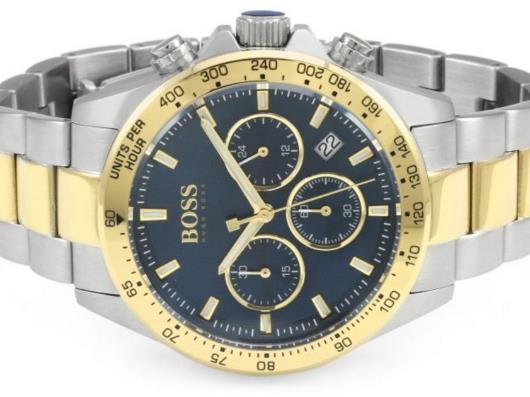  Shop Authentic Hugo Boss Hero Blue Dial Two Tone Steel Strap Watch for Men - 1513767 - Luxxuri