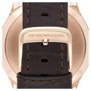  Shop Authentic Emporio Armani Beta Chronograph White Dial Brown Leather Strap Watch For Men - AR1915 - Luxxuri