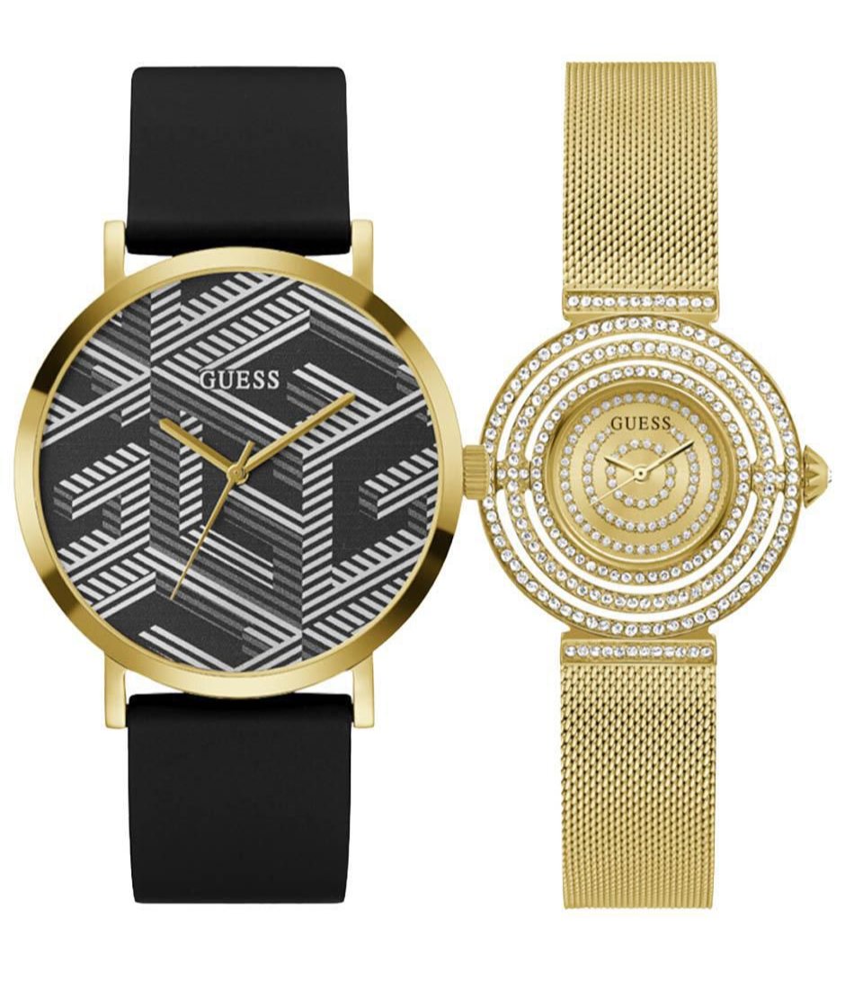  Shop Authentic Guess Dream Quartz Gold Dial Gold Mesh Strap Watch For Women - GW0550L2 - Luxxuri