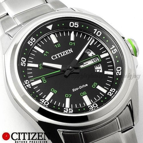  Shop Authentic Citizen Eco Drive Urban Black Dial Silver Stainless Steel Watch For Men - AW0020-59EB - Luxxuri