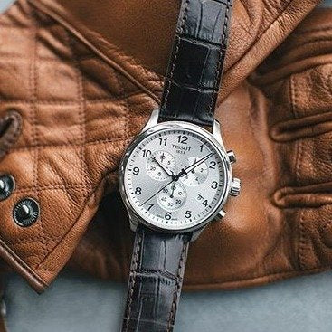  Shop Authentic Tissot Chrono XL Silver Dial Brown Leather Strap Watch For Men - T116.617.16.037.00 - Luxxuri