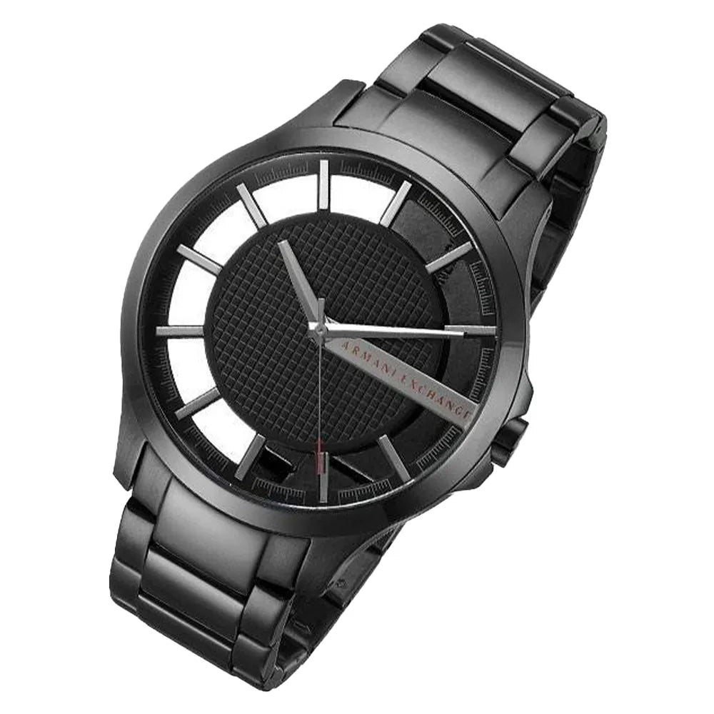  Shop Authentic Armani Exchange Hampton Chronograph Black Dial Black Steel Strap Watch For Men - AX2189 - Luxxuri