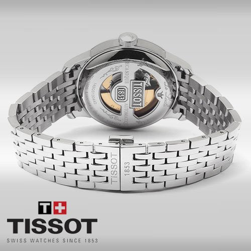  Shop Authentic Tissot Le Locle Double Happiness Automatic Silver Dial Silver Steel Strap Watch For Men - T41.1.833.50 - Luxxuri