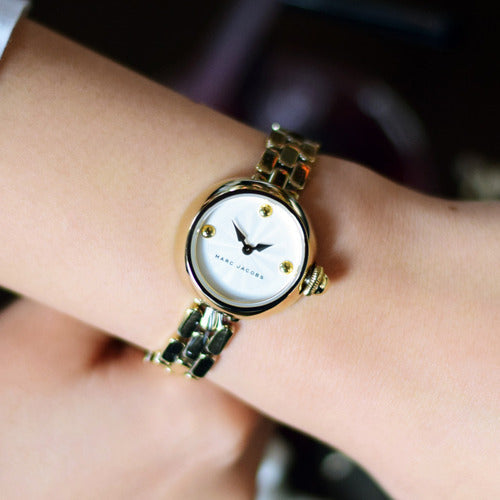  Shop Authentic Marc Jacobs Courtney White Dial Gold Steel Strap Watch for Women - MJ3457 - Luxxuri
