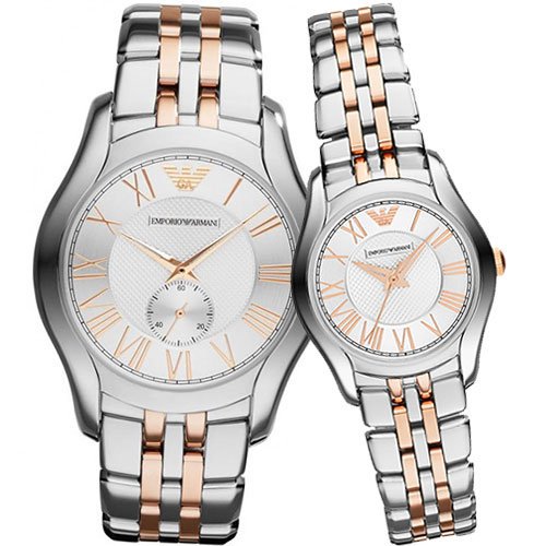  Shop Authentic Emporio Armani Classic Quartz Silver Dial Two Tone Steel Strap Watch For Men - AR1824 - Luxxuri