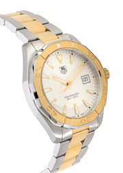  Shop Authentic Tag Heuer Aquaracer Quartz White Dial Two Tone Steel Strap Watch for Men - WAY1120.BB0930 - Luxxuri