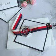  Shop Authentic Gucci G Timeless Quartz White Red Blue Dial Multicolored NATO Strap Watch For Men - YA1264059 - Luxxuri
