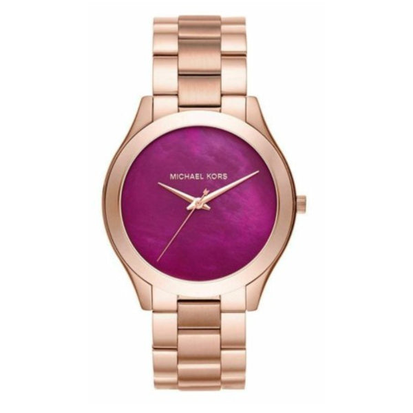  Shop Authentic Michael Kors Runway Pink Dial Rose Gold Steel Strap Watch for Women - MK3550 - Luxxuri