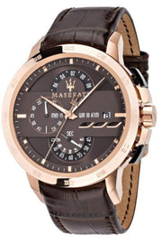 Shop Authentic Maserati Ingegno Chronograph Brown Dial Brown Leather Strap Watch For Men - R8871619001 - Luxxuri