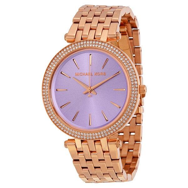  Shop Authentic Michael Kors Darci Purple Dial Rose Gold Steel Strap Watch for Women - MK3400 - Luxxuri