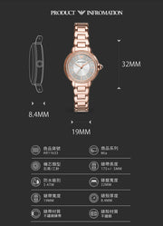  Shop Authentic Emporio Armani Mia Three Hand Crystals Silver Dial Rose Gold Steel Strap Watch For Women - AR11633 - Luxxuri
