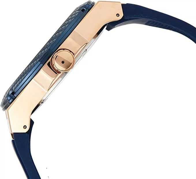  Shop Authentic Guess Pinnacle Chronograph White Dial Blue Leather Strap Watch For Men - W0673G6 - Luxxuri
