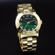  Shop Authentic Marc Jacobs Amy Green Dial Gold Steel Strap Watch for Women - MBM8619 - Luxxuri