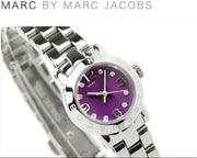  Shop Authentic Marc Jacobs Amy Purple Dial Silver Steel Strap Watch for Women - MBM3228 - Luxxuri