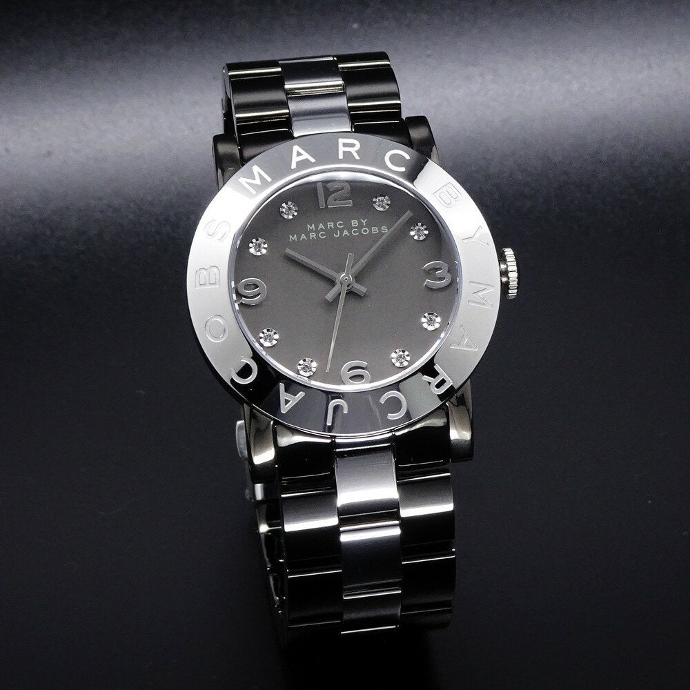  Shop Authentic Marc Jacobs Amy Grey Dial Grey Steel Strap Watch for Women - MBM3196 - Luxxuri