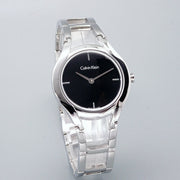  Shop Authentic Calvin Klein Class Black Dial Silver Steel Strap Watch for Women - K6R23121 - Luxxuri
