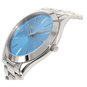  Shop Authentic Michael Kors Runway Blue Dial Silver Steel Strap Watch for Women - MK3292 - Luxxuri