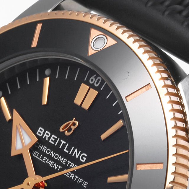  Shop Authentic Breitling Superocean Heritage II B20 42mm Black Dial Black Mesh Bracelet Mens Watch - UB2010121B1S1 - Luxxuri