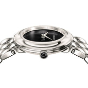  Shop Authentic Versace V-Flare Quartz Black Dial Silver Steel Strap Watch for Women - VEBN00618 - Luxxuri