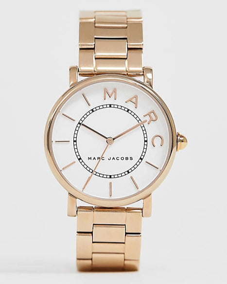  Shop Authentic Marc Jacobs Roxy White Dial Rose Gold Steel Strap Watch for Women - MJ3523 - Luxxuri