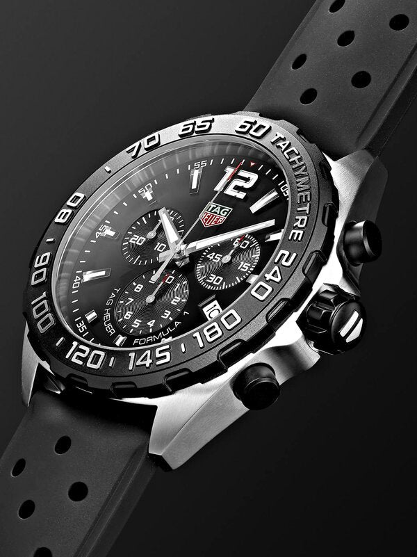  Shop Authentic Tag Heuer Formula 1 Black Dial Black Leather Strap Watch for Men - CAZ1010.FT8024 - Luxxuri