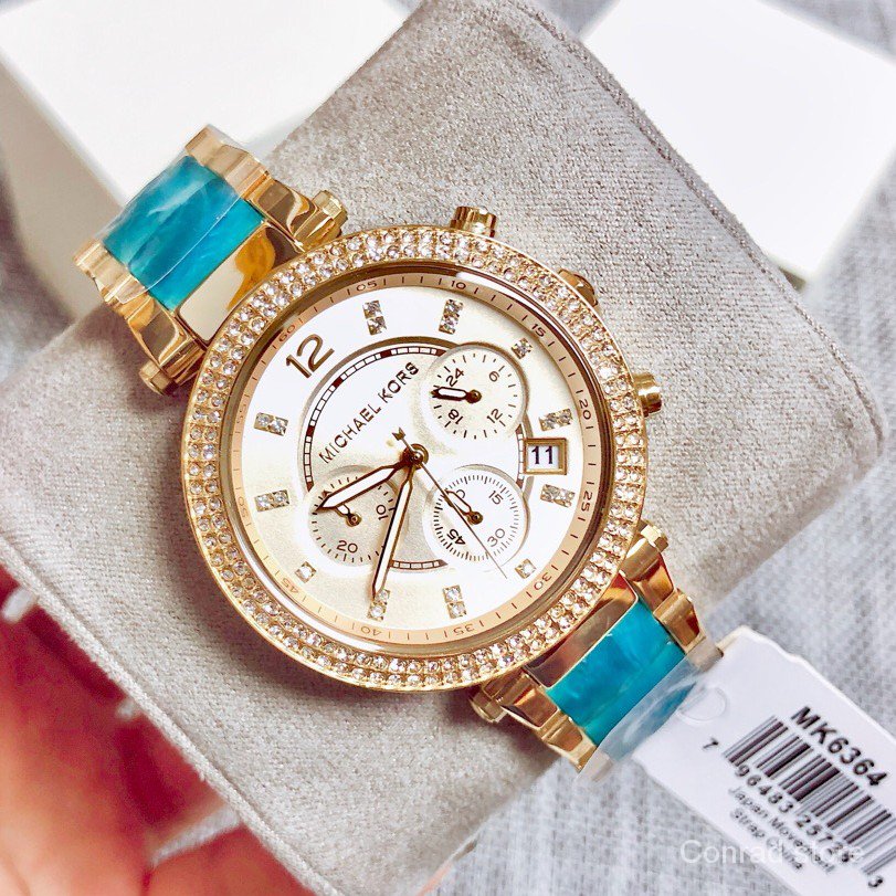  Shop Authentic Michael Kors Parker Gold Dial Two Tone Steel Strap Watch for Women - MK6364 - Luxxuri